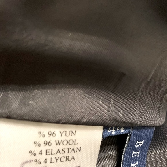 Beymen 96% wool gray sleeveless straight pencil style dress at knee Eu 44 US 12 - Picture 7 of 11